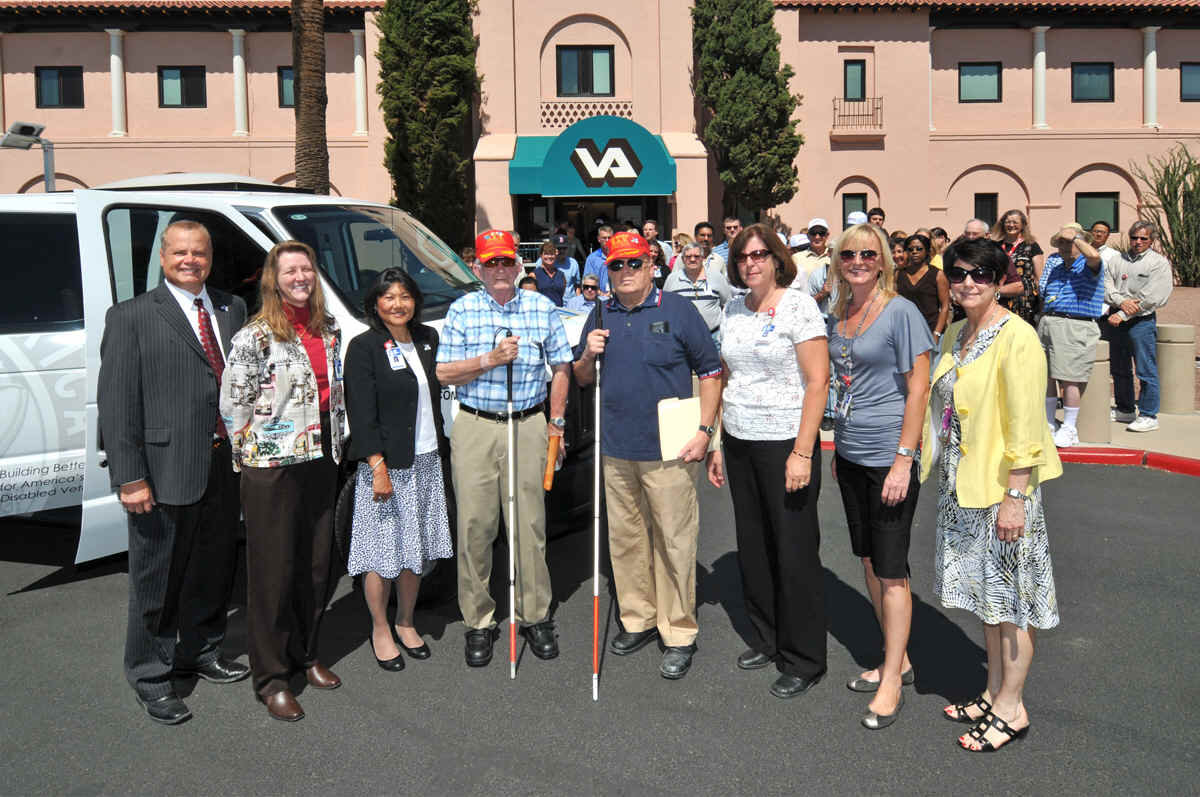 Image, DAV Blind Veterans National Chapter #1 Delivers New Van To Tucson Blind Rehab Center.